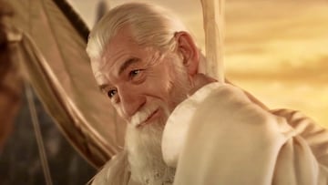El señor de los anillos última escena Gandalf grabó