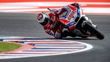 Jorge Lorenzo con la Ducati.