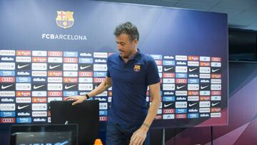 09/08/16 Rueda de Prensa de Luis Enrique entrenador del Barcelona previa al Trofeo Gamper contra la Sampdoria