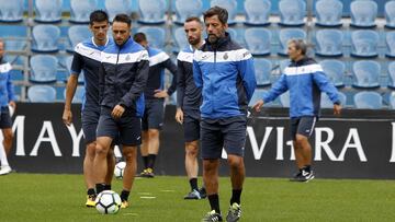 Sergio García podría debutar como titular ante el Celta