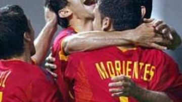 <b>EL ÚLTIMO</b>. Morientes se incorporará a la disciplina de la selección nacional el 31 de mayo, por cuanto el extremeño terminará la temporada más tarde, al tener que disputar el 26 la final de la Liga de Campeones contra el Mónaco en Gelsenkirchen.