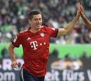Bayern Münich volvió al triunfo con goles de Lewandowski y James
