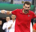 Cilic frena la rebelión de un gran Delbonis y da el 1-0 a Croacia