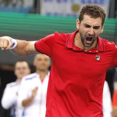 Cilic frena la rebelión de un gran Delbonis y da el 1-0 a Croacia