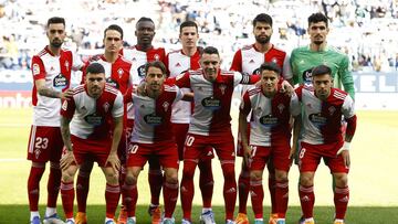 Formaci&oacute;n inicial del Celta contra el Espanyol en el RCDE Stadium.