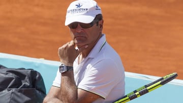 07/05/17 
 TENIS MADRID MUTUA MADRID OPEN 2017
 RAFAEL NADAL Entrenamiento 
 TONI NADAL 