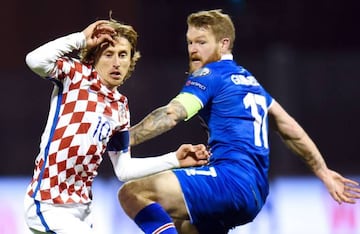 Modric in action against Iceland