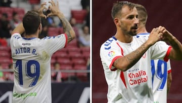 Aitor Ruibal y Aitor García, jugadores del Rayo Majadahonda.