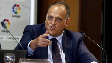 El presidente de LaLiga, Javier Tebas.