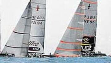 <b>EL DESAFÍO EN CABEZA. </b>Los once desafiantes que tomarán parte en la Copa Louis Vuitton comienzan a batirse desde hoy en aguas de Valencia.