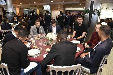 Comida de Navidad de las plantillas del Real Madrid.