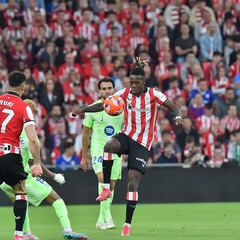 Aprobados y suspensos del Athletic: Nico Williams dejó destellos de su talento y Yuri, volcánico