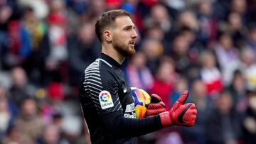 Oblak, en el partido ante Las Palmas de la última jornada liguera.