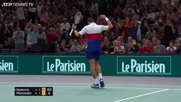 Lo de Djokovic en este punto fue de otro planeta: "Tenis a la altura de los dioses..."