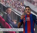 La reacción de Bartomeu en el palco cuando le piden a Neymar