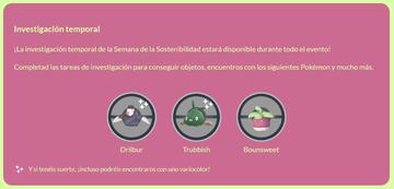 pokemon go evento semana de la sostenibilidad 2023 fechas horarios premios como participar