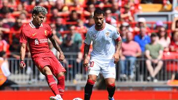 Suso, contra el Liverpool.