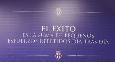 Los 6 emotivos afiches que Hoyos pegó en el camarín de la U