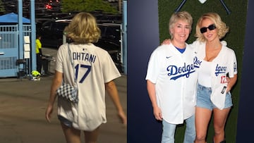 Sydney Sweeney llegó al Dodger Stadium con jersey de Ohtani