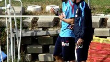 Forlán mejora de cara al partido frente al Levante