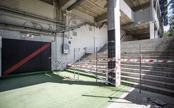 Las obras del Estadio de Vallecas en imágenes