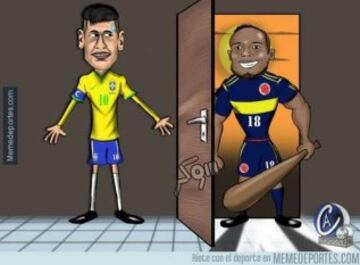 Los 'memes' de la tangana entre Brasil y Colombia