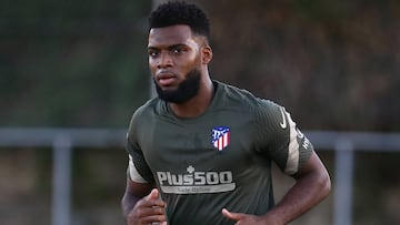 Lemar, del Atl&eacute;tico, en un entrenamiento.