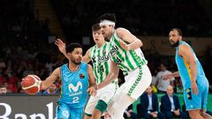 24/05/24  PARTIDO BALONCESTO BASKET 
PLAYOFF ASCENSO ACB 
MOVISTAR ESTUDIANTES - BETIS
ALEC WINTERING JOAQUIN RODRIGUEZ BROOKS DE BISSCHOP
FOTO ENVIADA RAQUEL.GONZALEZ.