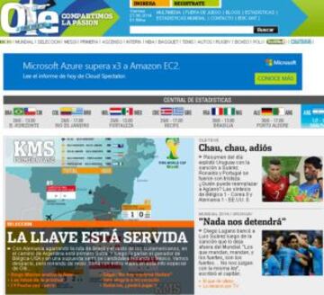 Portadas de la prensa extranjera