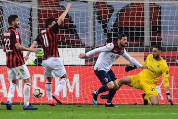 Milan se impuso sobre Bolonia 2-1 en la fecha 35 de la Serie A y se metió a la pelea por un cupo europeo. 