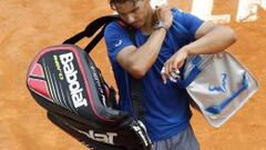 Rafa Nadal se retira tras perder ante Ferrer.