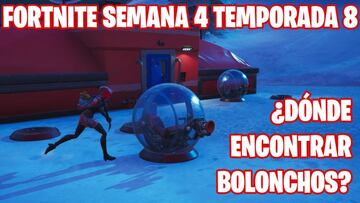 Fortnite Battle Royale - Desaf&iacute;o de la Semana 4 de la Temporada 8: Usa el boloncho en partidas distintas