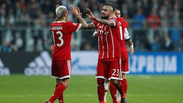 Arturo Vidal jug&oacute; todo el encuentro en la victoria del Bayern en Turqu&iacute;a. 