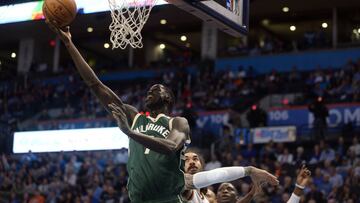 Thon Maker, durante un partido con los Milwaukee Bucks.