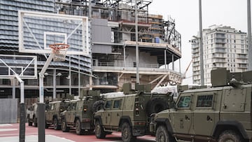 L’Alqueria, base de operaciones de las unidades externas del ejército