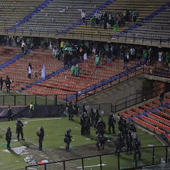 Se suspendió Nacional - América: así fue lo que ocurrió entre hinchas y la policía que lo ocasionó