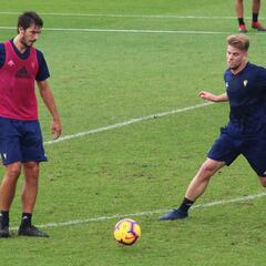 Barco y Romera entrenaron con el grupo en el inicio de semana