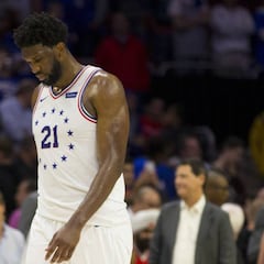 76ers’ Joel Embiid a doubt for Game 3, but James Harden is stepping up