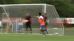 ¡Como un '9'!: el nuevo gol de Galdames en un amistoso de Vélez