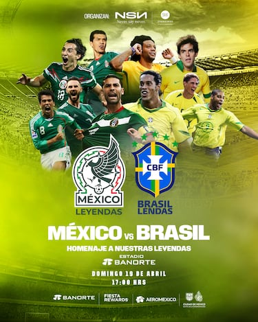 “Tarde de ídolos: Kaká, Adriano, Márquez y Borgetti encabezan choque de leyendas”