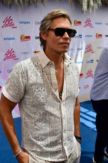 Carlos Baute durante el photocall del opening party del Lola Lolita Land.