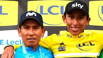 Nairo y Egan en el podrio