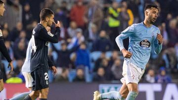 Brais Méndez, tras anotar el segundo gol del Celta ante el Real Madrid.