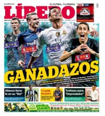 Portadas de la prensa deportiva