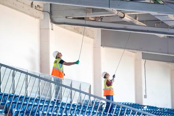 Así avanzan las obras del Santiago Bernabéu