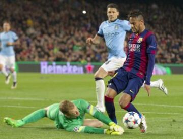 Joe Hart y neymar.