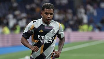 Rodrygo, antes del Real Madrid-Getafe.