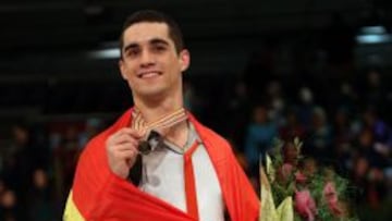 Javier Fern&aacute;ndez, con su oro europeo conquistado el pasado s&aacute;bado.