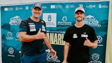 Björn y Liam Dunkerbeck en el Gran Canaria Pro-AM 2024 del APP World Tour.