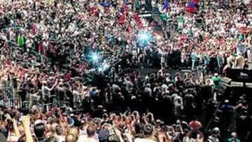 <b>PESAJE OFICIAL. </b>Este aspecto presentaba el hotel y casino MGM Grand de Las Vegas en el pesaje oficial de Manny Pacquiao y Ricky Hatton, antes de su combate.